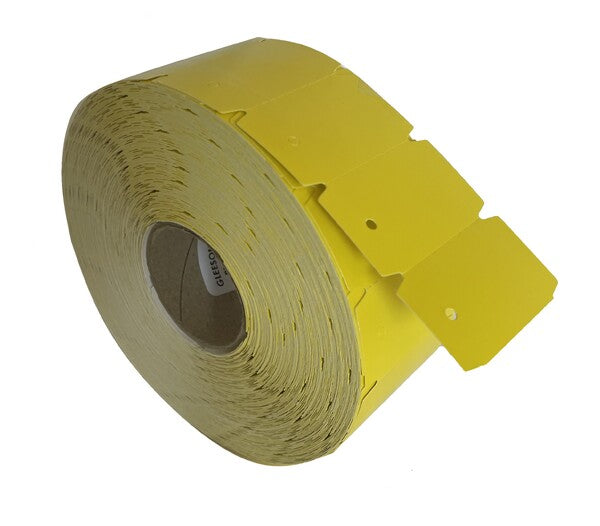 49x29mm Yellow Swing Tags - 2,000 Tags Per Pack