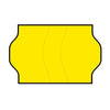 32x19mm Meto Fluro Yellow Permanent Labels, Tamper Proof - 20,000 Labels Per Pack - Incl. Free Meto Ink Roller