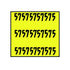 29x28mm Meto Fluoro Yellow Permanent Labels, Non-Tamper Proof - 14,000 Labels Per Pack - Incl. Free Meto Ink Roller