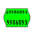 22x16mm Meto Fluoro Green Permanent Labels, Tamper Proof - 20,000 Labels Per Pack - Incl. Free Ink Roller