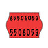 22x16mm Meto Fluoro Red Permanent Labels, Tamper Proof - 20,000 Labels Per Pack- Incl. Free Ink Roller