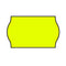 26x16mm Meto Fluoro Yellow Permanent Labels, Non-Tamper Proof - 20,000 Labels Per Pack - Incl. Free Ink Roller