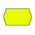 26x16mm Meto Fluoro Yellow Permanent Labels, Non-Tamper Proof - 20,000 Labels Per Pack - Incl. Free Ink Roller