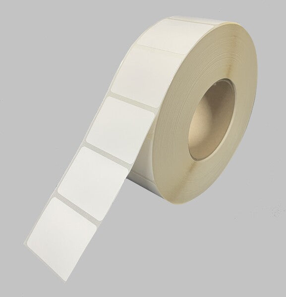 50x40mm Synthetic Weatherproof Printer Labels - 76mm Core - 3,000 Labels Per Roll