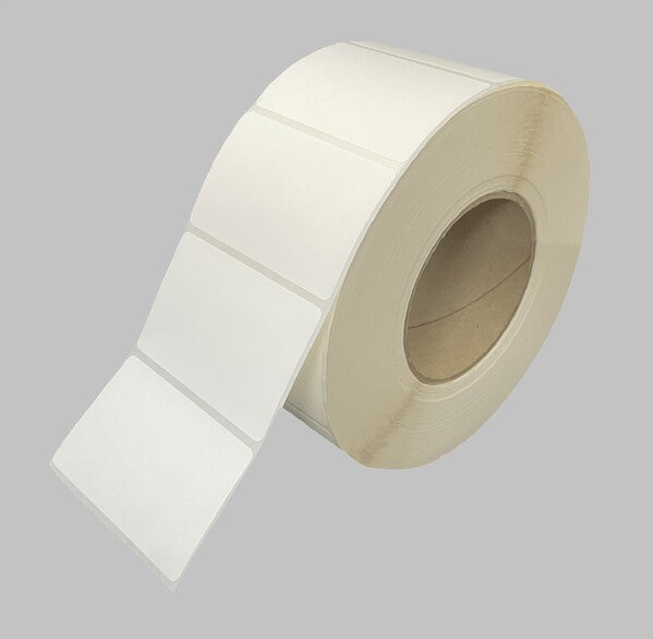 75x48mm Thermal Transfer Printer Labels - 76mm Core - 2,370 Labels Per Roll