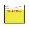 29x28mm Meto Fluoro Yellow REGULAR OR SALE PRICE Removable Labels, Non-Tamper Proof - 14,000 Labels Per Pack