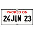 21x12mm PACKED ON Freezer Grade, Non-Tamper Proof - 20,000 Labels Per Pack - Incl. Free Ink Roller