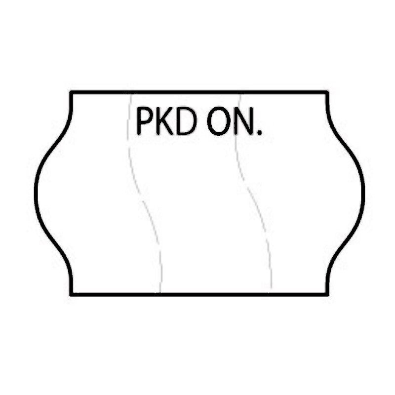 18x11mm Meto PKD ON Permanent Labels, Tamper Proof - 30,000 Labels Per Pack - Incl. Free Ink Roller