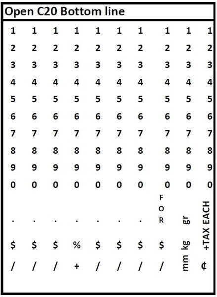 26x16mm Pricing Labels Starter Pack - Pricing Gun, Labels, Ink Roller - 20,000 Labels