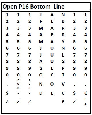 Open P16 Datecoder - Two-Line Datecoder